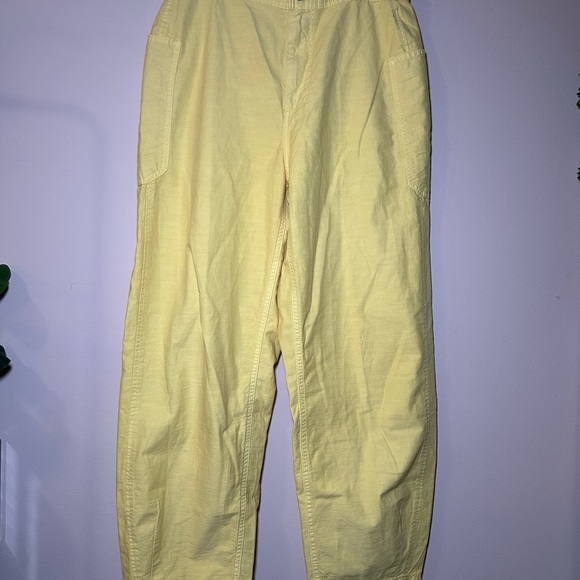Everlane Yellow Casual Relaxed Fit Back To School Cargo Jogger Pants Size 6 - Picture 8 of 12